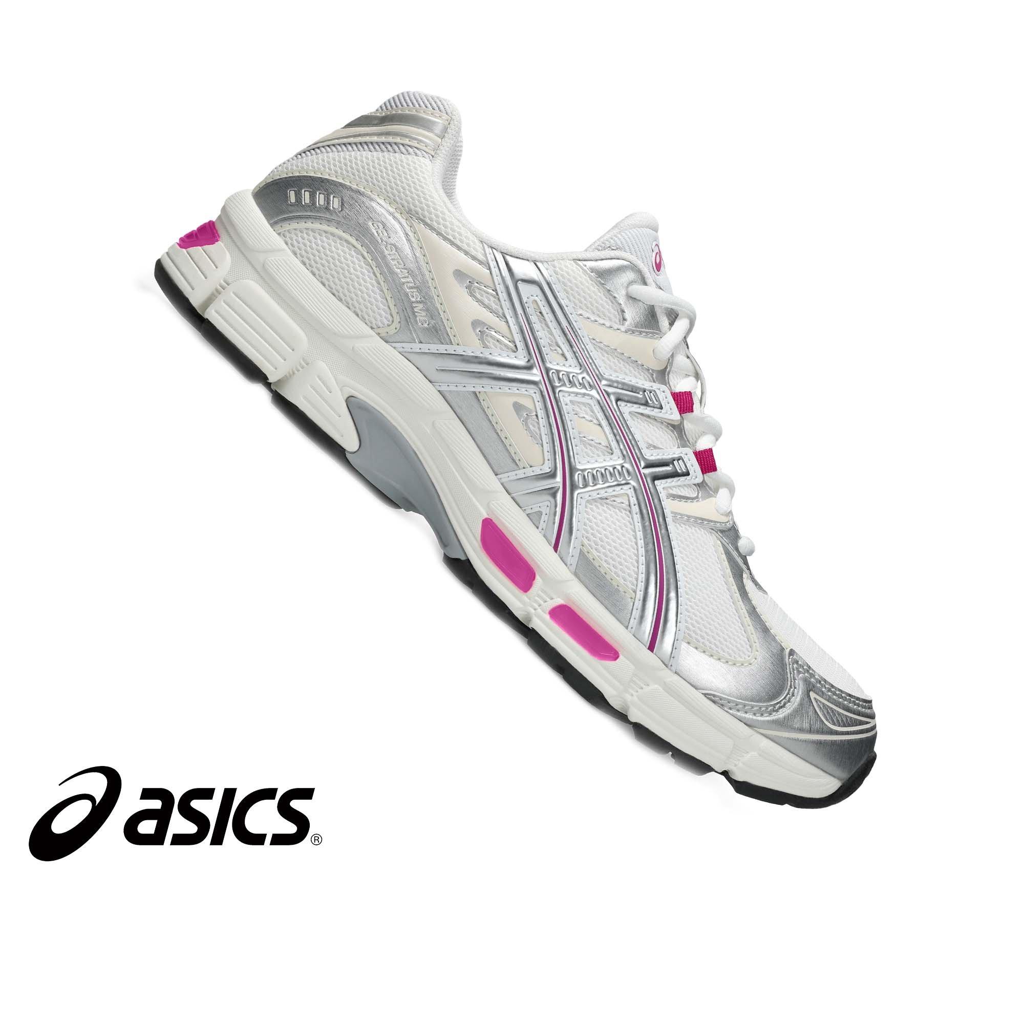 ASICS GEL-STRATUS MC "Raspberry" Shoe - WHITE/RASPBERRY